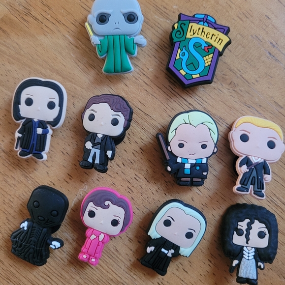 New Harry Potter Slytherin Set Croc Shoe Charms - Picture 2 of 4